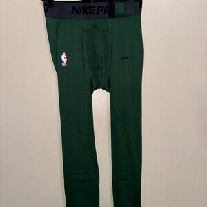 Nike Pro NBA Compression 3/4 Pants Team Issue Dri-FIT Green DN1547-323